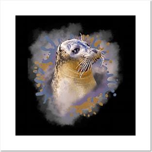 Seal baby seal North Sea gift Posters and Art